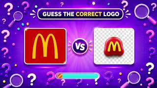Guess the Correct Logo Challenge 😱 | Real vs Fake Logos Quiz #logoquiz #guessthelogo#mrbrast