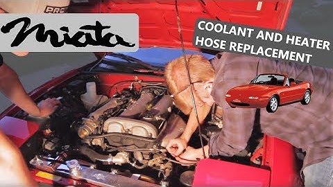 Miata Heater Hose and Radiator Hose Replacement DIY