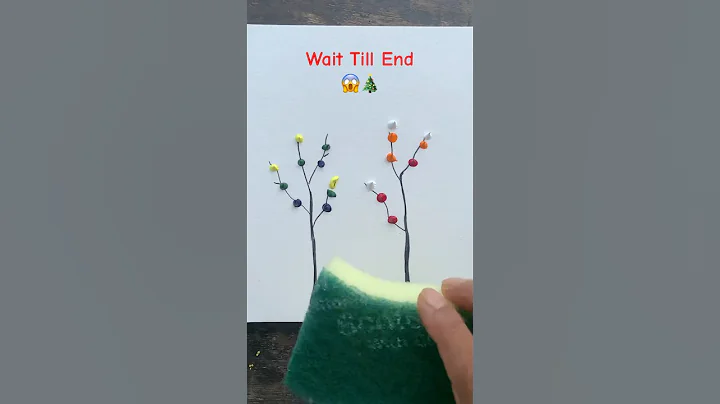 Easy DIY Tree Arts😱🎄 #shorts #art #diy #ytshorts #diyideas #kids #painting