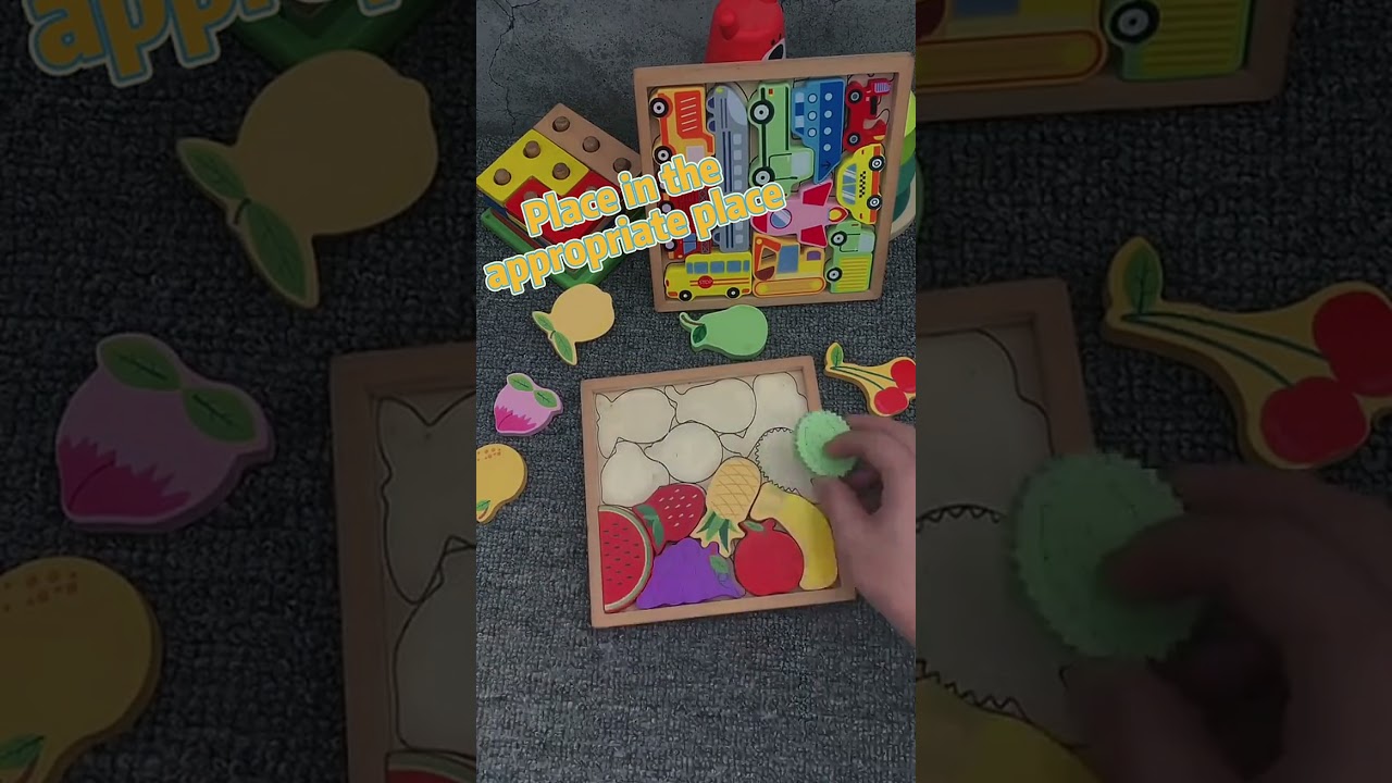 Fruit puzzle fun for kids! 