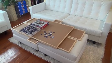 POPSKARRY 1500 PIECES JIGSAW PUZZLE BOARD TABLE WITH 6 DRAWERS CUSTOMER REVIEW AND CLOSER LOOK