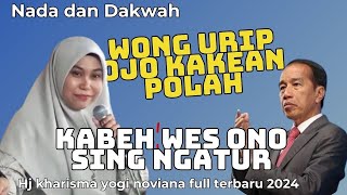 hj kharisma yogi noviana full terbaru 2024 / wong urip Ojo kakean polah / lucu poll