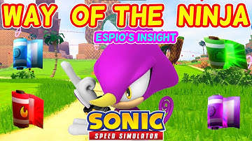 🦎UNLOCK ESPIO - The Way of the NINJA - Sonic Speed Simulator 📜