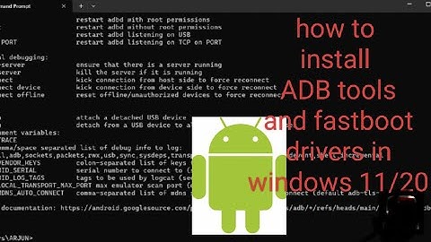 How To Download And Install ADB Tools And Fastboot Drivers ON Windows11/10
