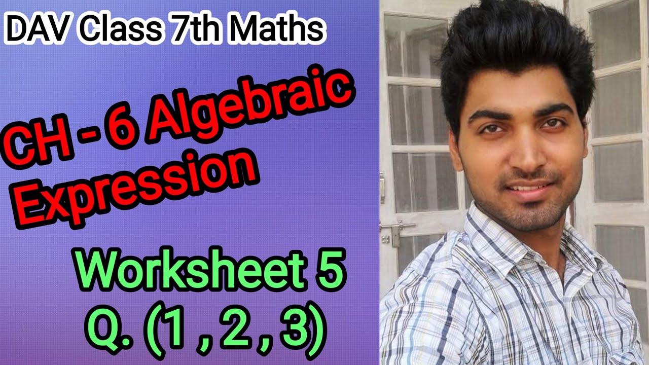 dav-class-7th-maths-chapter-6-algebraic-expression-worksheet-5-youtube
