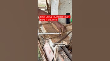8mm Stirrup | 10D Hook | 135° Bend – Explained! Here’s why you must bend the hook at 135°••#shorts