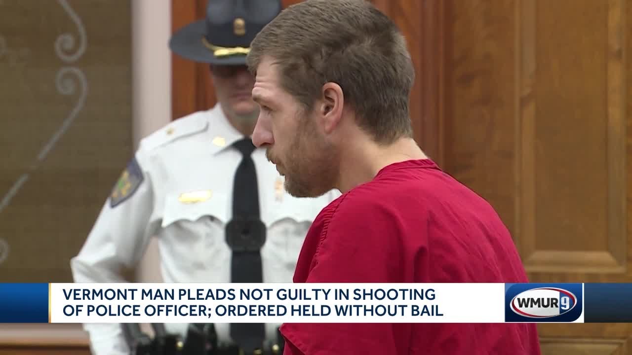 Man accused of shooting Vermont police officer pleads not guilty - YouTube