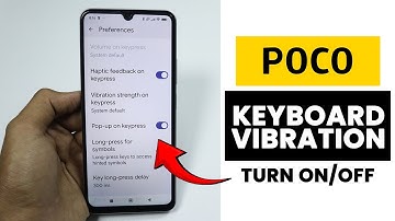 How to Turn ON/OFF Keyboard Vibration on Poco Phone