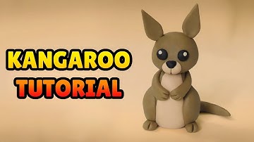 🔴 DIY How to Make a KANGAROO - Polymer Clay, plastilina and Fondant Tutorial