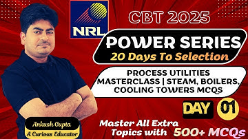 Process Utilities Masterclass | Steam, Boilers, Cooling Towers MCQs| NRL CBT 2025 POWER SERIES Day 1