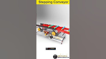 Stepping Conveyor #automobile #machine #solidworks3d #scienceexperiment @L&TCreations124