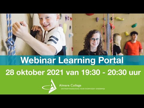 Almere College webinar Learning Portal