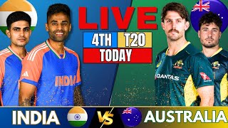 🔴 LIVE: India vs Australia 4th T20 | IND vs AUS Live Match Today | Live Cricket score & Commentary