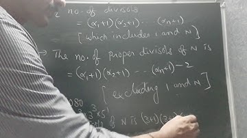 Number of divisors of N