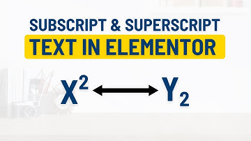 How to add Subscript or Superscript text in Elementor WordPress