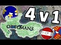 Eu4 speedrunner vs 4 hunters  can the ottomans take on 4 players