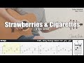 Strawberries  cigarettes  troye sivan  fingerstyle guitar  tab  chords  lyrics
