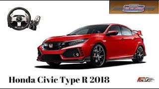 Honda Civic Type R - обзор, тест-драйв в City Car Driving за рулем Logitech G27