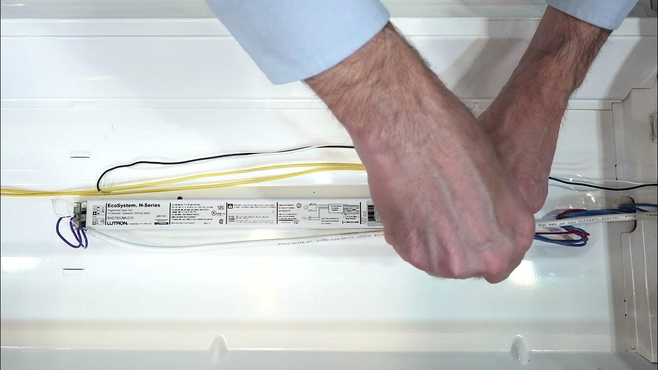 How to upgrade a Lutron ballast with a TLED retrofit kit using CFlex YouTube