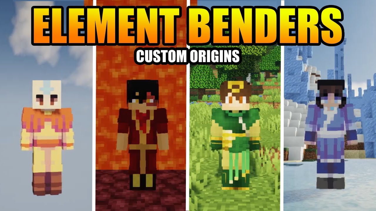 Minecraft Origins Mod Custom Element Benders Origins Datapack Avatar Youtube