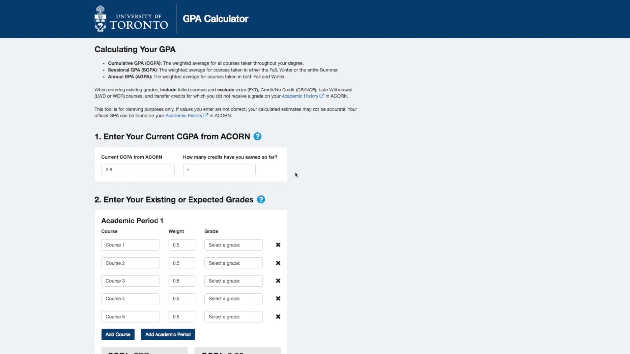 assignment calculator u of t