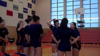 Blue-Orange Scrimmage Warmups - Syracuse Volleyball