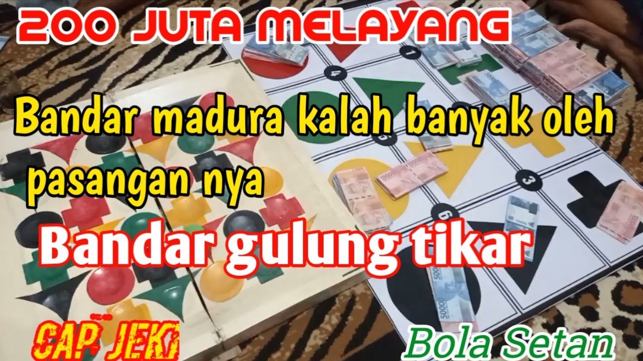cap jeki || bola adil, bola setan, bandar madura kalah besar oleh ...