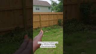 Exaco Proposal Walkthrough: Video includes site dimensions & yard layout markers.