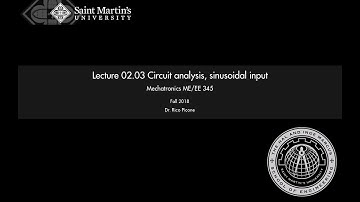 02.03 Circuit analysis: sinusoidal input