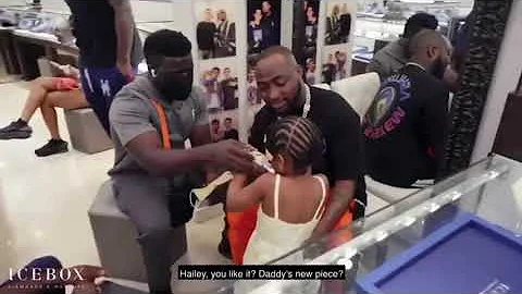 Watch Davido Take His Daughter On Jewellery Shopping In Atlanta