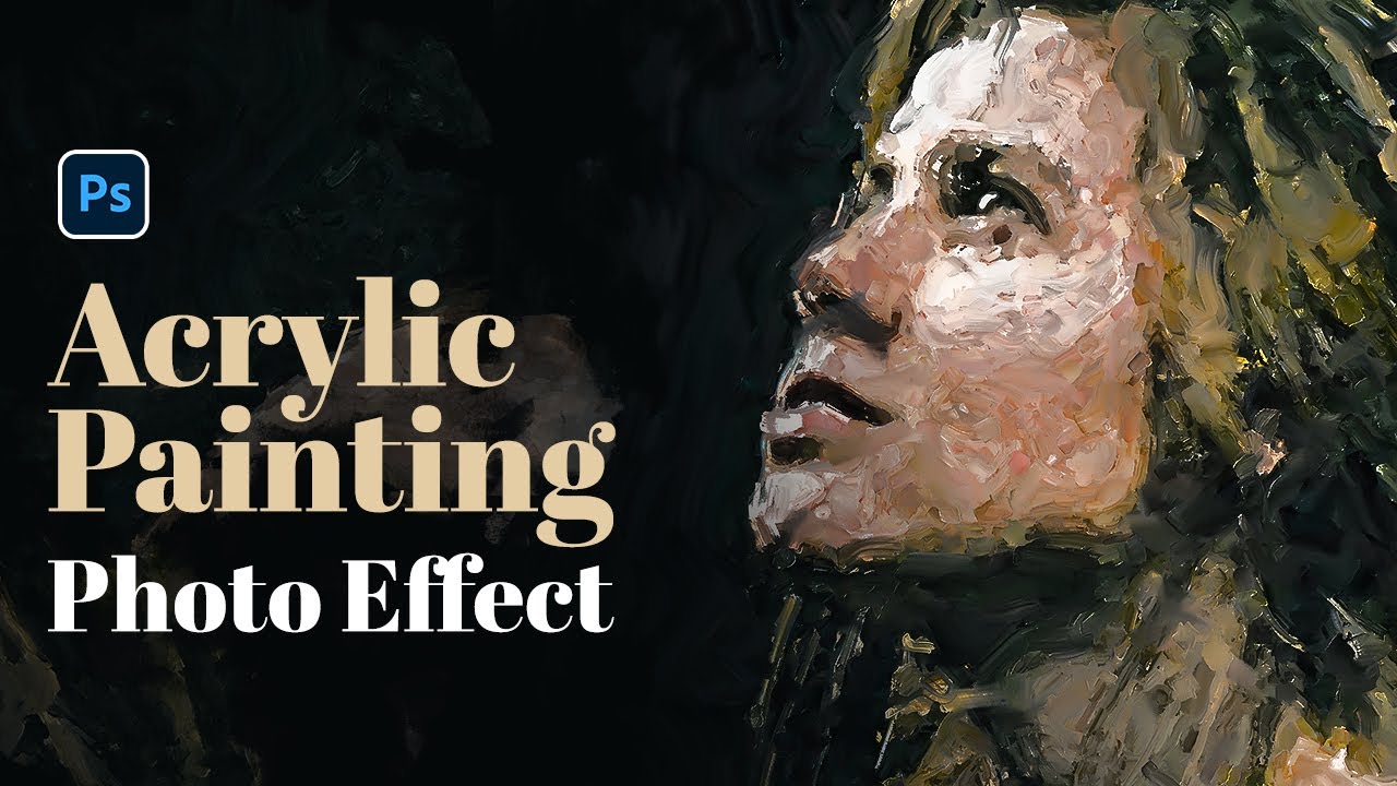 acrylic painting photoshop action free download