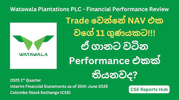 Watawala Plantations (WATA.N) 2025 Q1 Financial Performance | 2025 Q1 Report | CSE Reports Hub