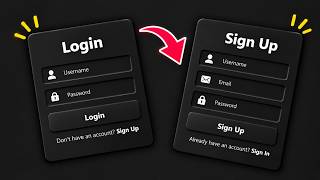 This Pure Dark Mode Login UI Looks Incredible! 🖤 | HTML CSS Tutorial | Web Development