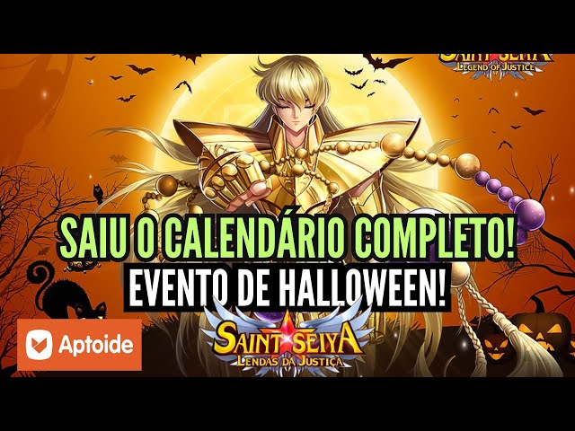 ⭐CALENDÁRIO DO EVENTO DE HALLOWEEN VAI TRAZER SUPER ROLETA EM SAINT SEIYA  LENDAS DA JUSTIÇA!!!⭐ 