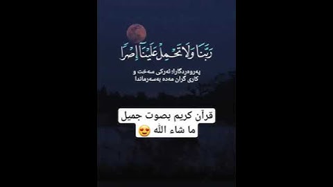 لا يكلف الله نفسا إلا وسعها - قرآن كريم بصوت جميل #قران_كريم