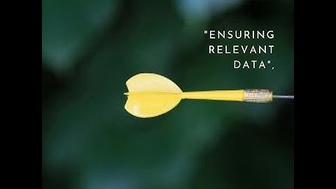 Stop bad data. Strategies for relevant accurate insights