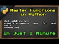 Master Functions in Python in Just 1 Minute! | Python Programming Tips &amp; Tricks ✨