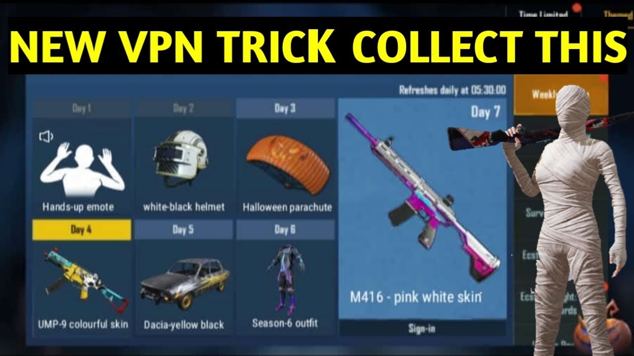 New VPN Trick Free Legendary Outfit And Gun Skin 100% Working Trick !! Pubg Global Version VPN Trick