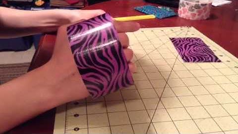 How to make a duck tape iPod touch holder/case