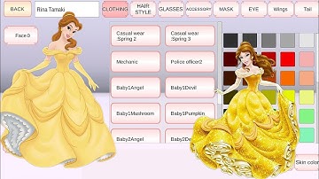 How to Play as Belle Disney Princess | Easy Tutorial | Sakura School Simulator 💫 #belleprincess #fyp