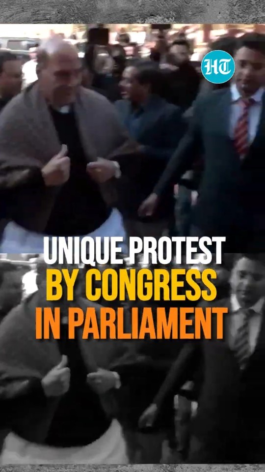 Lok Sabha LoP Rahul Gandhi Presents Rose and Tricolour to Rajnath Singh as a Mark of Protest #shorts