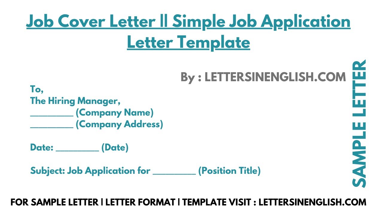 Basic Job Letter Simple Job Application FREE 56+ Job Application Form Samples, PDF,