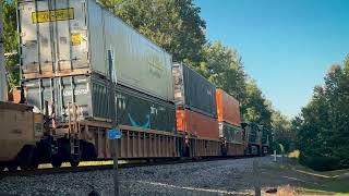 CSX Intermodal I129 heads south at Monarch at Madisonville, Ky