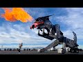 $2 Million Fire Breathing Robot Eats Cars!