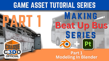 Blender Game Asset Series | Making A beat up Bus Part 1 | Blender Tutorial