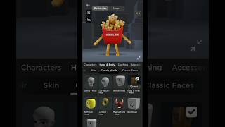 I made a FRENCH FRY Avatar in ROBLOX, Watch to the END to see it. 🍟 #roblox #avatar