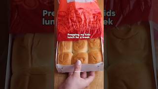 Hawaiian Rolls Slider Sandwich Hack 🍞 #backtoschool #schoollunch #lunchbox h