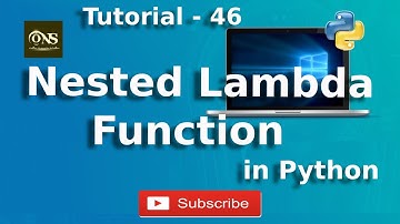 Nested Lambda Function in Python || Tutorial - 46 || Python Tutorial