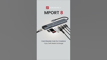 Portronics Mport 8 USB-C Hub: The Ultimate 8-in-1 Powerhouse for Your Devices!