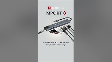 Portronics Mport 8 USB-C Hub: The Ultimate 8-in-1 Powerhouse for Your Devices!